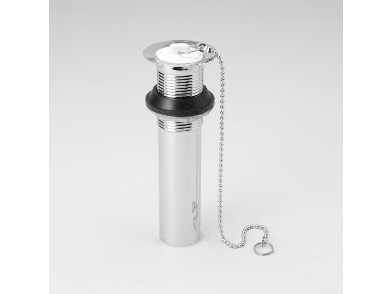 B&K 134-201 Chrome Plated Brass Pull-Out Plug Lavatory Drain Less Overflow
