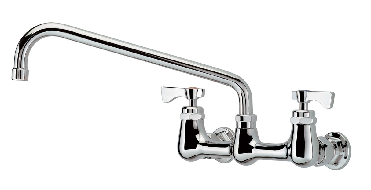 Krowne 14-812L Royal Series 8" Center Wall Mount Faucet with 12" Spout