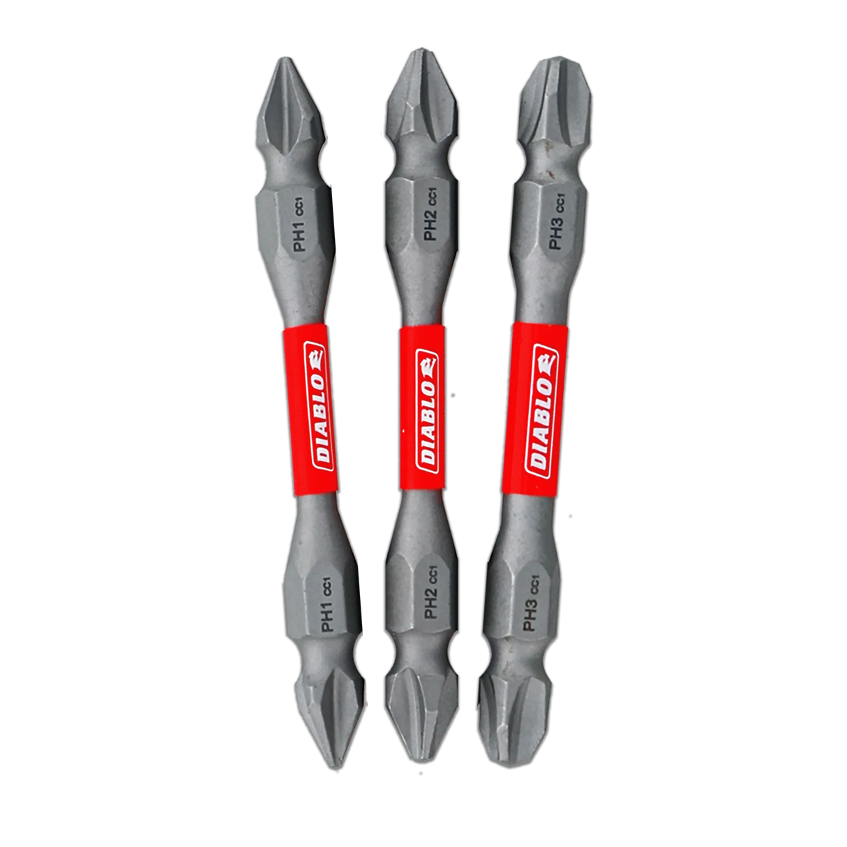Diablo 2-1/2" Double-Ended Phillips Drive Bit Set (3-pc)
