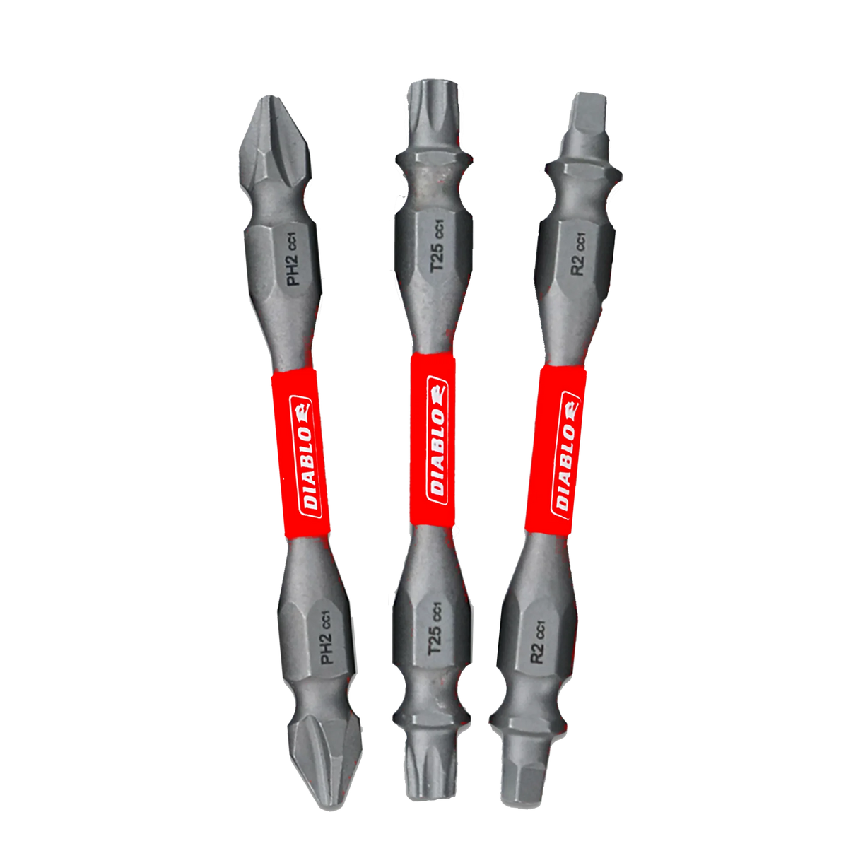 Diablo 2-1/2" Double-Ended Phillips, Square and Torx Drive Bit Set (3-pc)