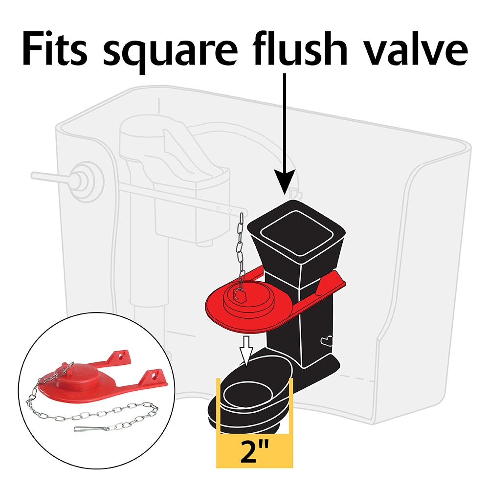 Korky 2010BP Float Toilet Flapper 2" Fits Kohler® Rialto™