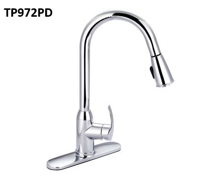 Banner Kitchen Faucet Contemporary Style Pull Down Spray TP970PD Series