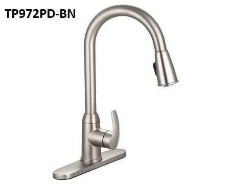 Banner Kitchen Faucet Contemporary Style Pull Down Spray TP970PD Series