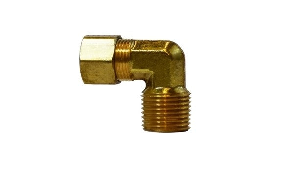 Brass Compression Elbow 90 x Male NPT