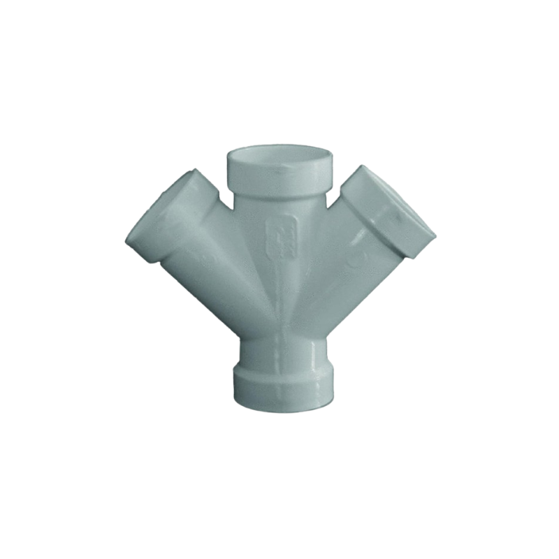 PVC Sch 40 DWV Double Wye (SXSXS)