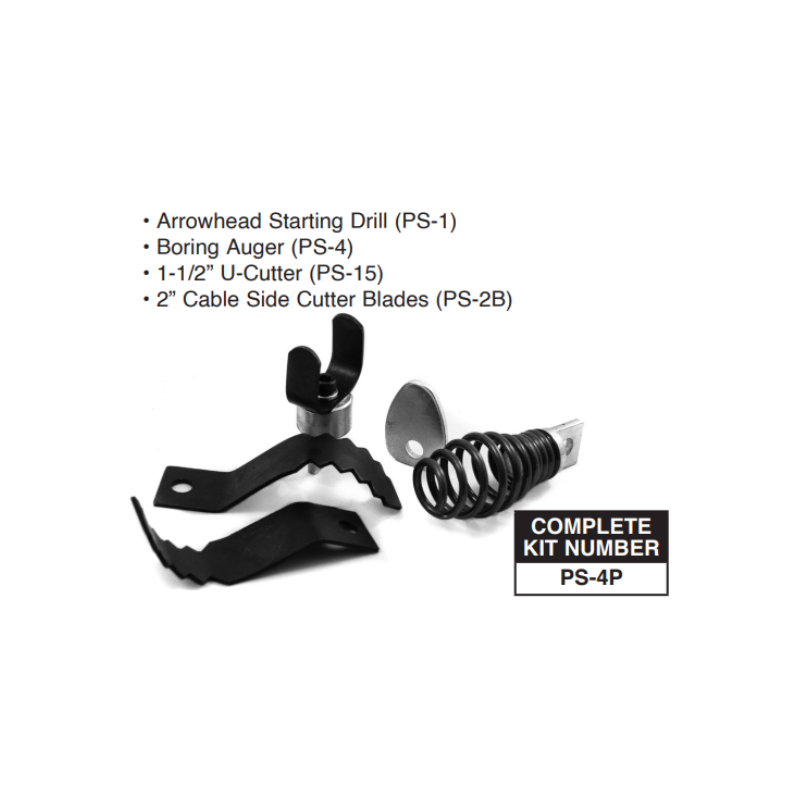 Pasco PS-4P 4 Piece Toolset - 3/8" Cable