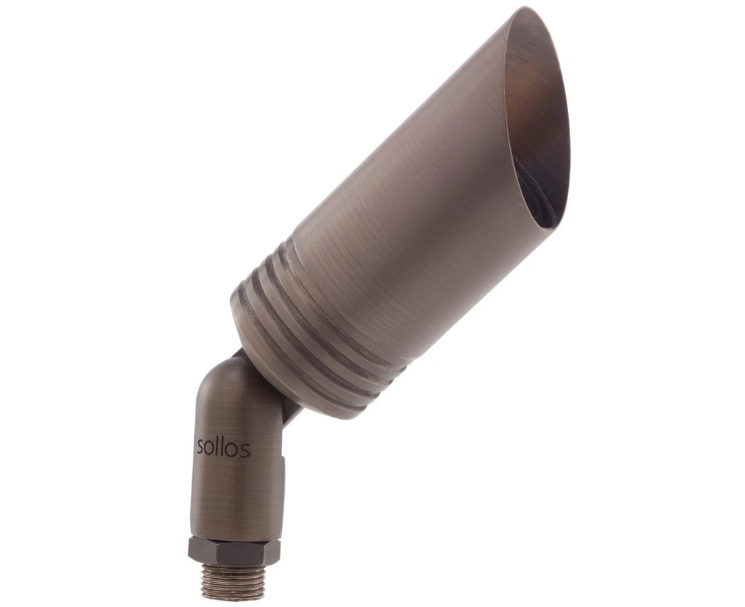 Sollos Contemporary Bullet 6.5"-Antique Brass-Fixture Only