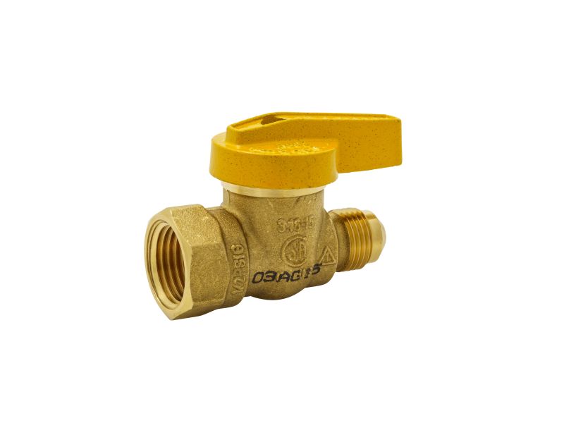 B&K 114-522 Brass 3/8" Flare x 1/2" FIPT Gas Valve