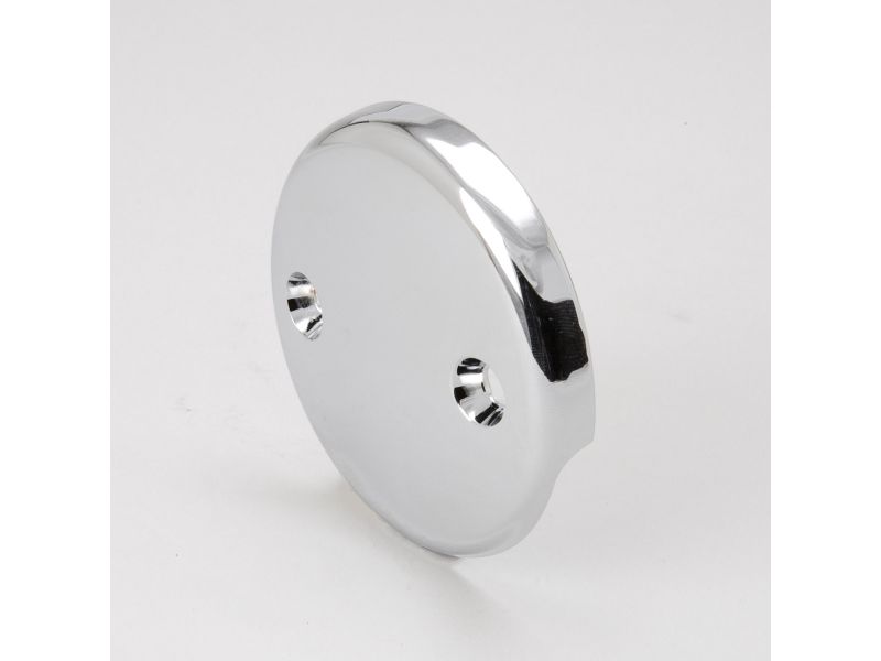 B&K 129-009 Chrome Plated 2-Hole Bath Overflow Face Plate