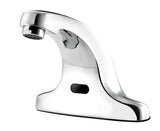 Krowne 16-197 Royal Series 4" Center Deck Mount Sensor Faucet, Battery Operated, Mechanical Mixing Valve, 0.5 GPM Aerator