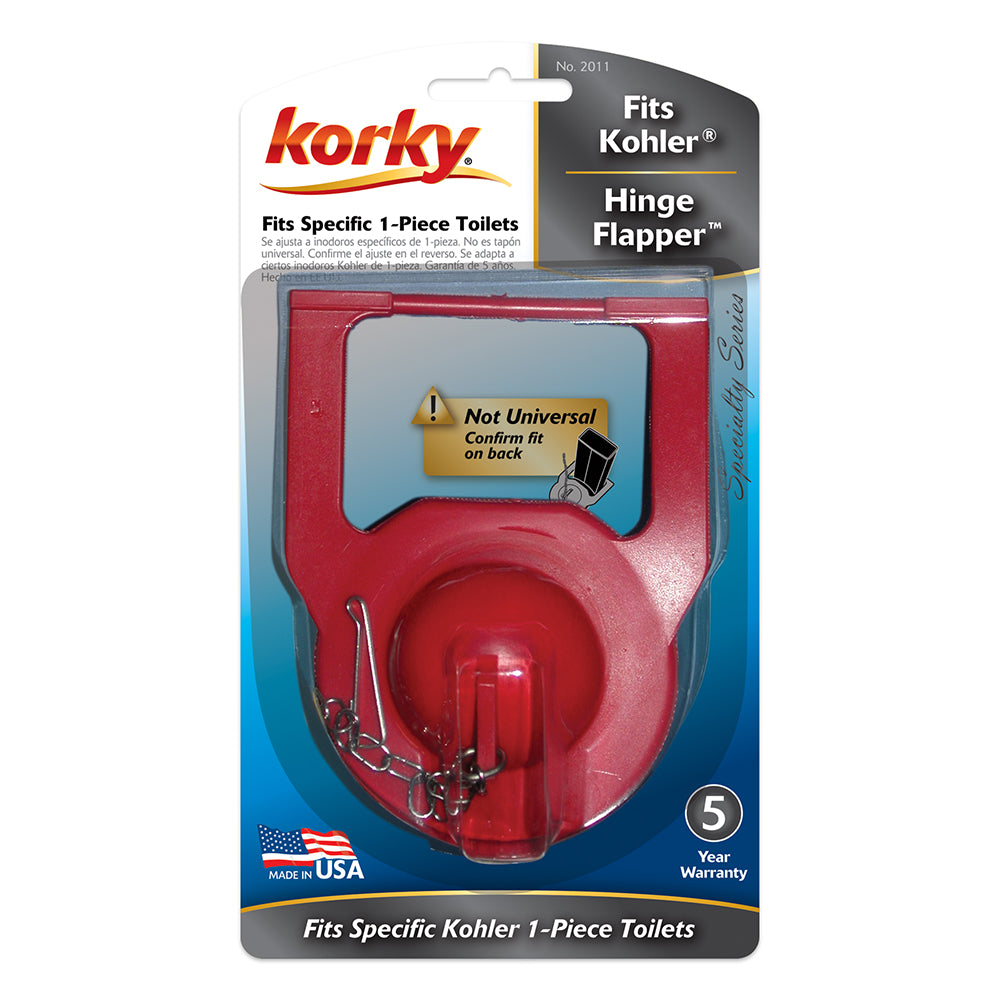 Korky 2011BP Toilet Flapper 2" Fits Kohler® Hinge