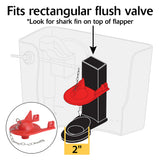 Korky 2012BP Toilet Flapper 2" Fits Kohler® Shark Fin