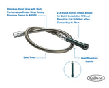 Krowne 21-133L Royal Series 44" Pre-Rinse Hose with Grip