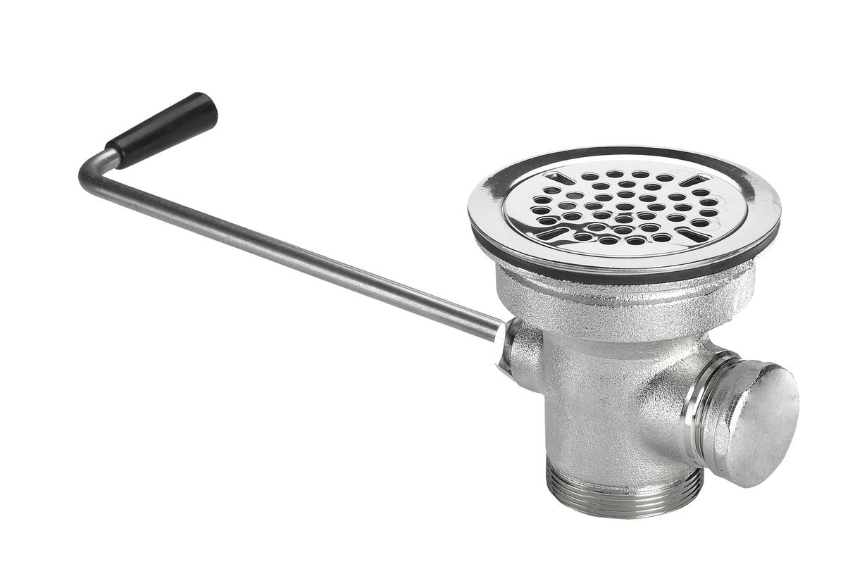 Krowne 22-204 3-1/2" Twist Waste Drain with 1-1/4" Overflow Outlet