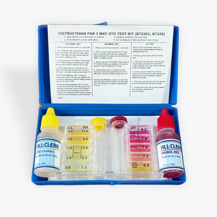 ALL•CLEAR 2‑Way Pool Test Kit – Chlorine & pH