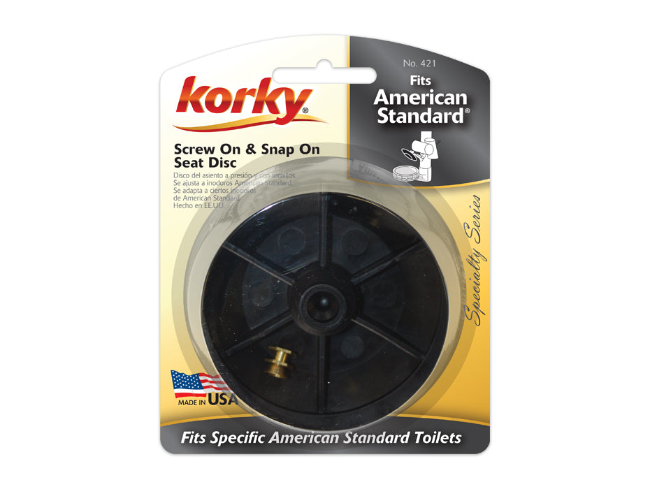 Korky 421BP Toilet Combo Seat Disc 2" Fits American Standard®