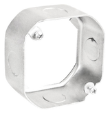 4" Octagon Steel Extension Box – 1-1/2" Deep with 1/2" Knockouts