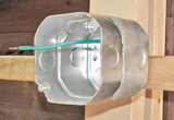 4" Octagon Steel Extension Box – 1-1/2" Deep with 1/2" Knockouts