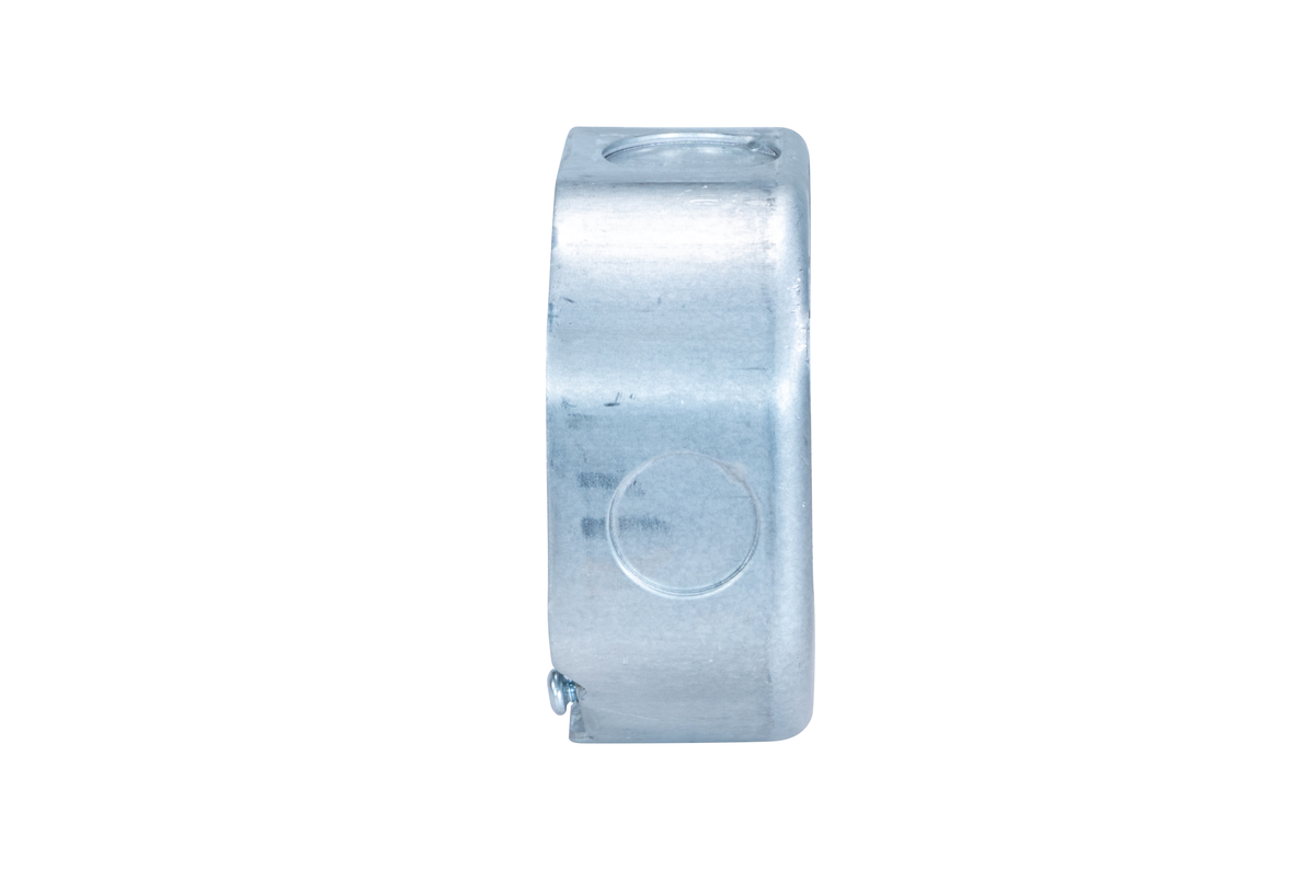 4" Octagon Steel Extension Box – 1-1/2" Deep with 1/2" & 3/4" Knockouts