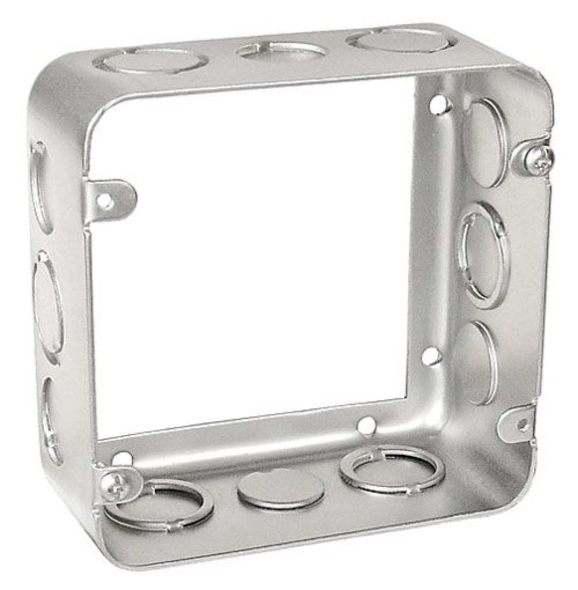 4‑11/16" Square Extension Ring – 2‑1/8" Deep, Drawn, w/ 1/2" & 3/4" KO’s