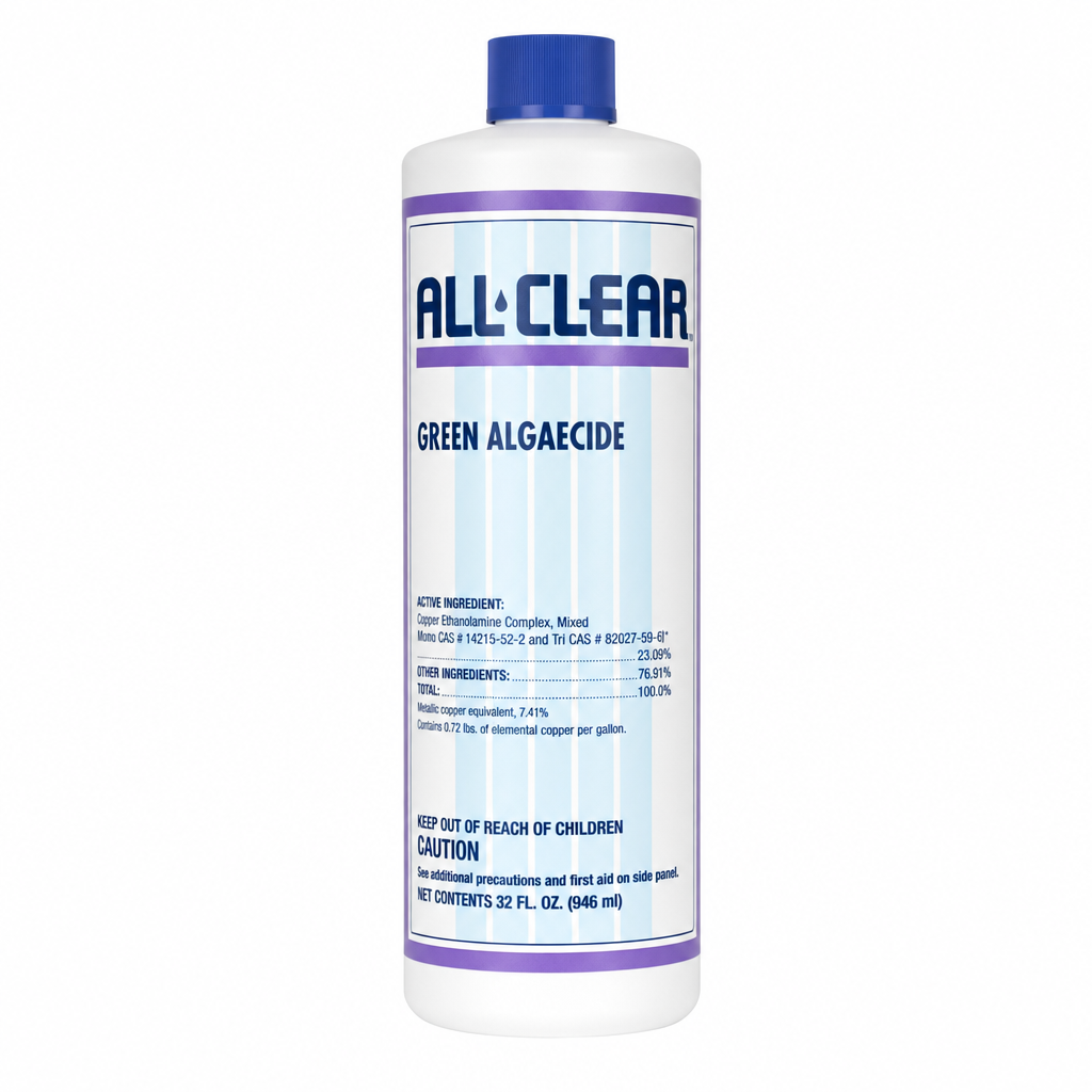 ALL•CLEAR Green Algaecide – Copper Pool Algaecide (32 oz)