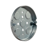 4" Round Pan Box – 1/2" Deep, Drawn, w/ 1/2" KO’s