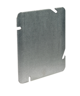 4‑11/16" Square Blank Cover, Galvanized Steel