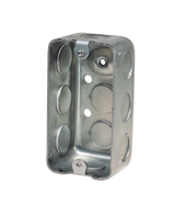 Handy Box, 1-7/8" Deep, Galvanized Steel with 1/2" Conduit Knockouts
