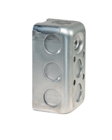 Handy Box, 1-7/8" Deep, Galvanized Steel with 1/2" Conduit Knockouts