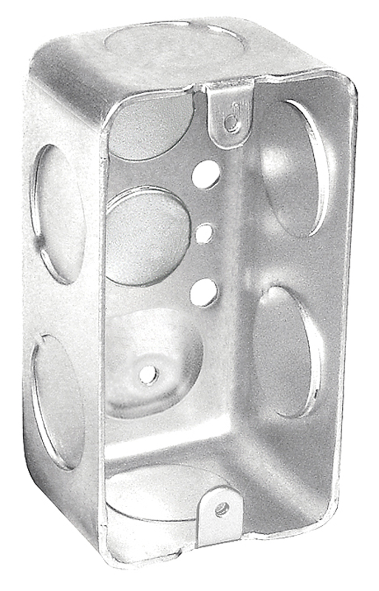 Handy Box, 1-7/8" Deep, Galvanized Steel with 3/4" Conduit Knockouts