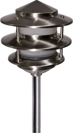 Dabmar LV-102-SS304 Stainless Steel 3-Tier Pagoda Path Light Fixture