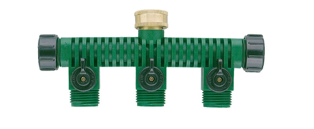 Orbit 62009N Plastic 5-Way Manifold w/3 Shut-Offs
