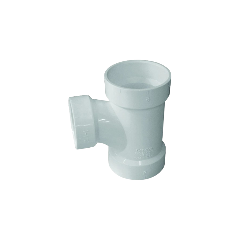 PVC Sch 40 DWV Reducing Sanitary Tee (SXSXS)