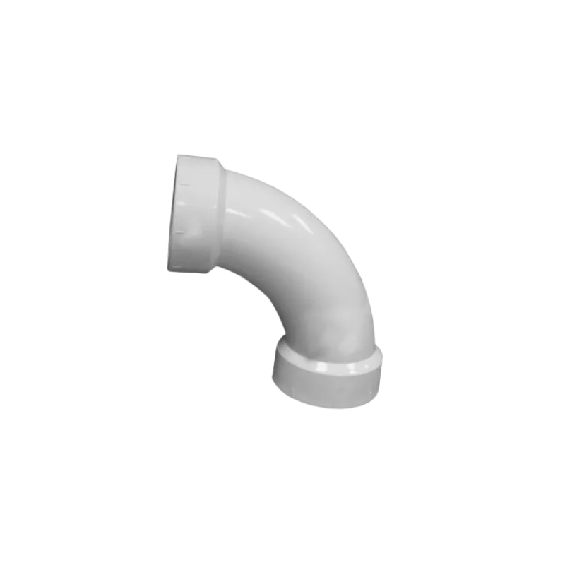 PVC Sch 40 DWV Long Sweep ¬ Bend 90 Elbow (SXS)