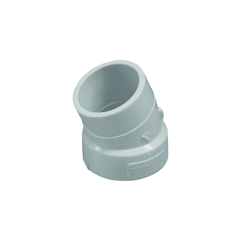 PVC Sch 40 DWV Street 1/16 Bend Elbow (SXSPG)