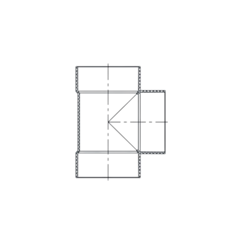 PVC Sewer & Drain 4" Cleanout Tee (HXHXFPT)