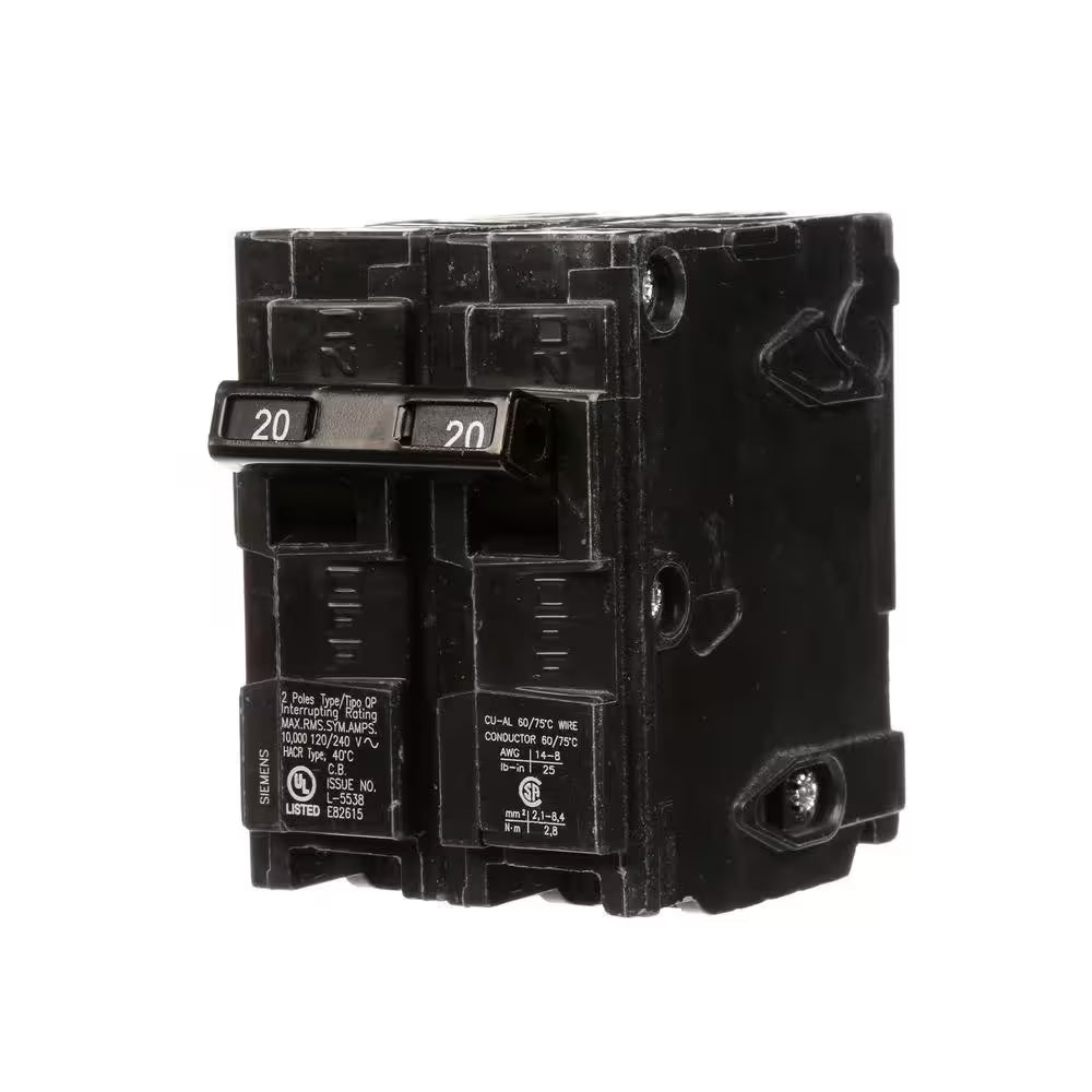 Siemens Type QP Breaker Double Pole