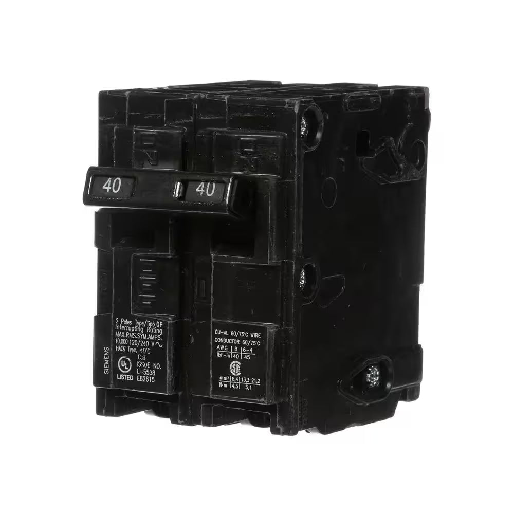 Siemens Type QP Breaker Double Pole