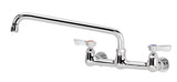 Krowne 12-812L Silver Series 8" Center Wall Mount Faucet with 12" Spout